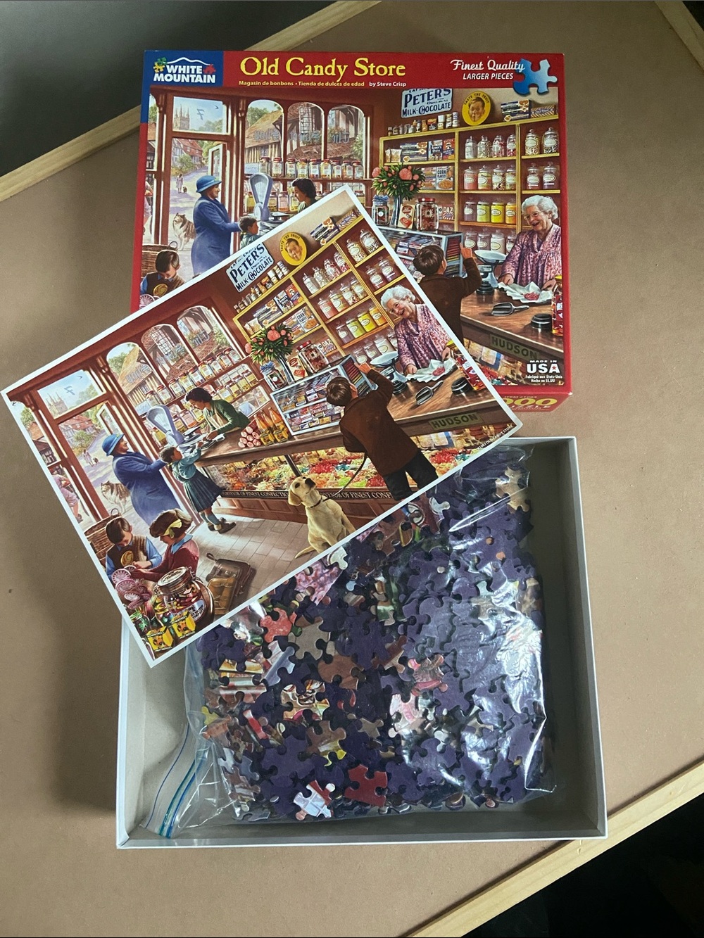White Mountain Old Candy Store 1000-Piece Puzzle (2021) 🎨 Steve Crisp - Picture 2 of 2